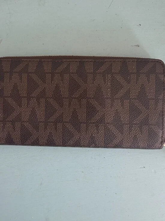 Michael Kors Grayson Monogram Leather Boston Bag Purse Matching Jet Set Wallet - Picture 14 of 16